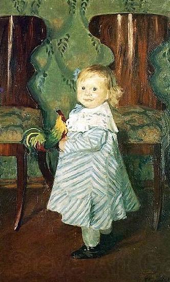 Boris Kustodiev The Artist's Daughter, Irina France oil painting art